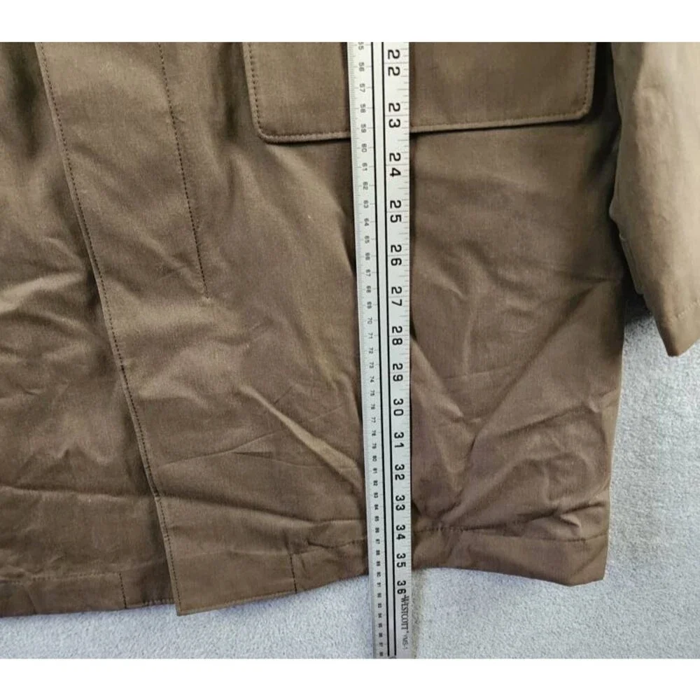 Vince Lightweight Car Coat Men's L Downtown Spread Collar Button Front Closure